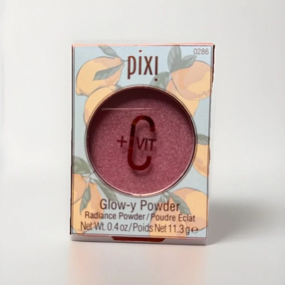 PIXI Glow-Y Powder In PEACH DEW, Radiance Mineral Powder + VITAMIN C Free Ship!